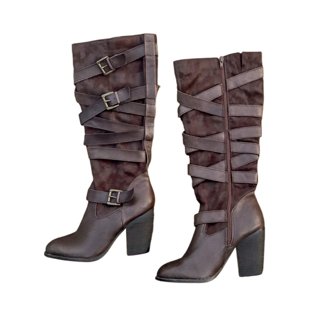 Steve Madden Redondo Leather & Suede Boots - Picture 6 of 10